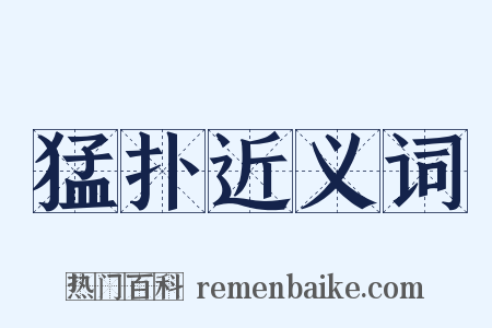 猛扑近义词是什么意思的图片